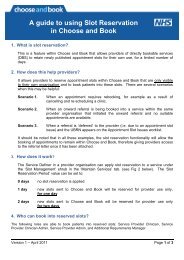 A guide to using Slot Reservation in Choose and Book