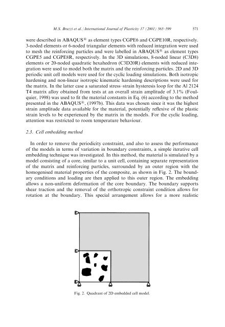 Micromechanical modelling of the static and cyclic ... - ResearchGate