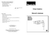 NÃ¡vod k obsluze Makita HR2470/HR2470T - Profi-technika.cz