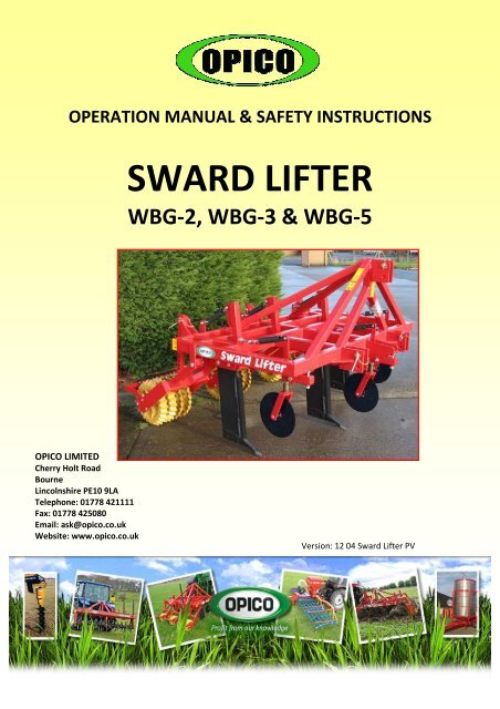 sward lifter - Opico