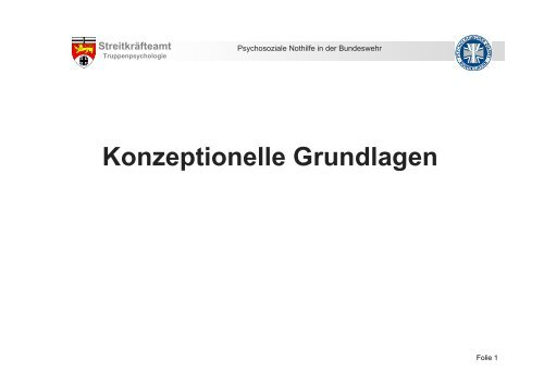 Streitkräfteamt - BDP - Sektion Klinische Psychologie