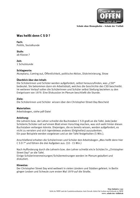 Komplettes Modul als PDF - Schule der Vielfalt