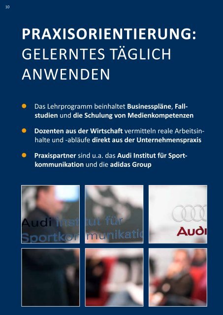 Master Sports Business and Communication - WiWi-Online