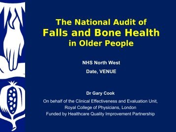 RCP FAF Presentation - NHS North West