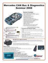 Mercedes CAN Bus & Diagnostics Seminar 2008 - Baum Tools