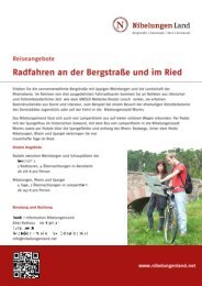 Radfahr-Angebot Nibelungenland