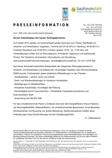 PRESSEINFORMATION - Bauen mit Stahl e.V.
