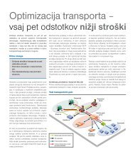 Optimizacija transporta â - S&T Slovenija d.d.