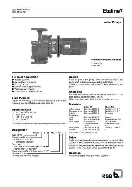 Etalineï - Prestige Pumps Ltd.