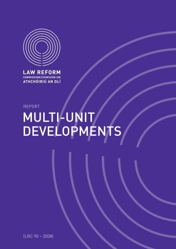 Report on Multi-Unit Developments - Law Reform Commission