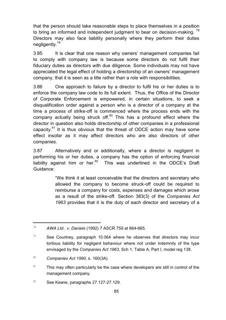 Report on Multi-Unit Developments - Law Reform Commission