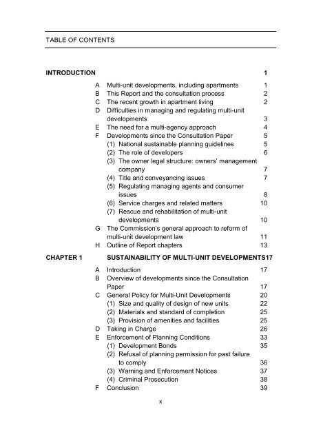 Report on Multi-Unit Developments - Law Reform Commission