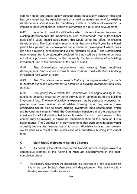 Report on Multi-Unit Developments - Law Reform Commission