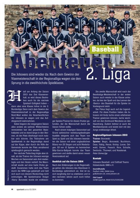 Sportzeit Unna 02/2014