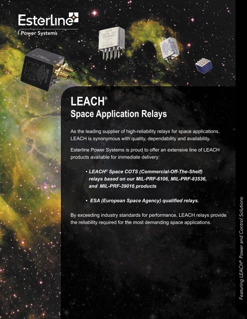 LEACH Space Application Relays - Esterline