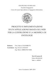 progetto e implementazione di un'applicazione basata sul web per ...