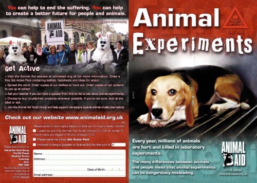 Youth viv leaflet - Animal Aid