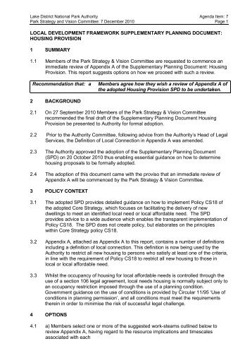 LDF Supplementary Planning Document - Housing Provision (pdf)