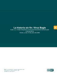 La historia sin fin: Virus Bagle - Eset