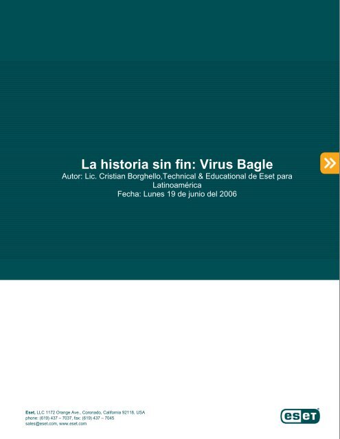 La historia sin fin: Virus Bagle - Eset