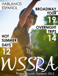 Program Guide Summer 2013 - WSSRA