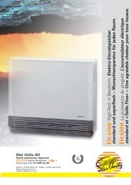 Technotherm Elcalor Einzelspeicher - Star Unity AG