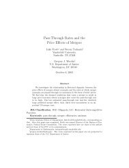 Pass-Through Rates and the Price Effects of Mergers - Vanderbilt ...