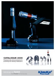 CATALOGUE 2009 - Gustav Klauke GmbH