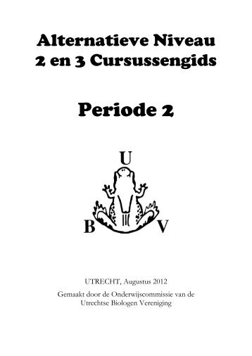 Alternatieve cursusgids periode 2 2012