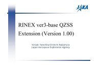 RINEX ver3-base QZSS RINEX ver3 base QZSS Extension