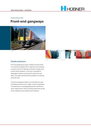 Front-end gangways