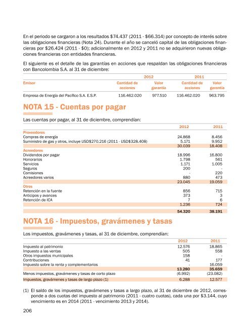 ESTADOS FINANCIEROS INDIVIDUALES - Celsia