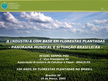 A Indústria com Base em Florestas Plantadas - Panorama Mundial e ...