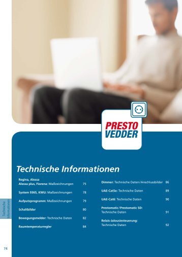 PRESTO-VEDDER Technische Daten PDF 1,8 MB