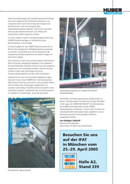 Industrie Report, Ausgabe 2005, deutsch - Hans Huber AG