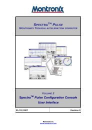 spectra pulse configuration console - Montronix