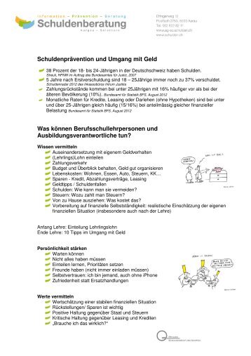 Handout Ausbildungsverantwortliche - Schulden