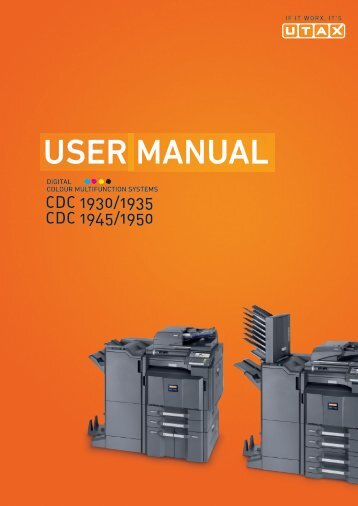 user manual - Utax