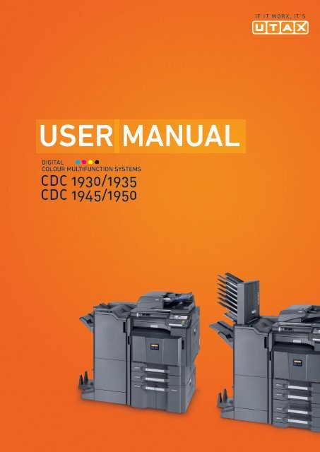 User Manual Utax