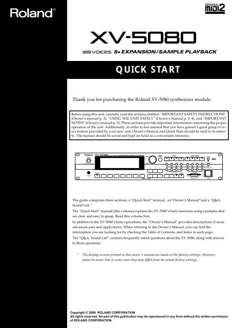 roland xv 5080 expansion cards