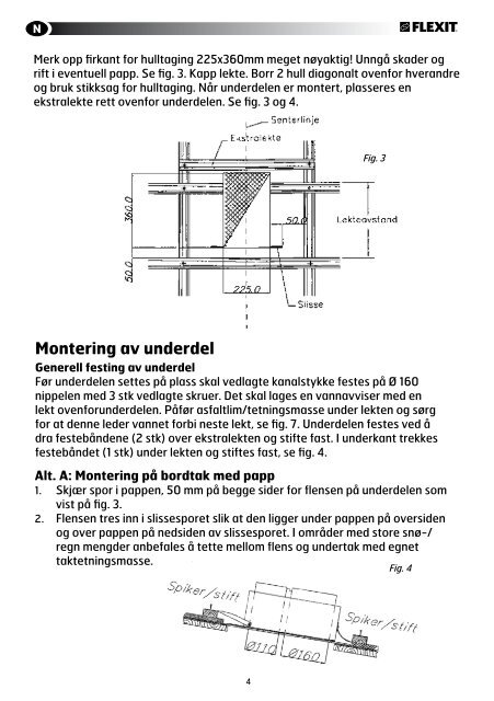 Monteringsveiledning - Flexit