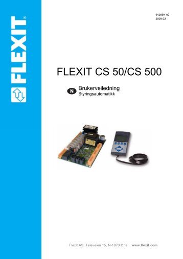 Brukerveiledning styringsautomatikk CS500 - Flexit