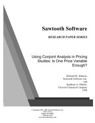 Using Conjoint Analysis in Pricing Studies: Is One Price Variable ...