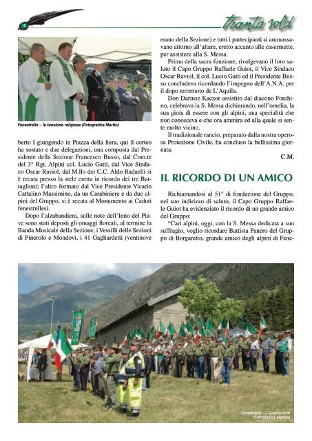 Ottobre 2009 - ANA Sezione di Pinerolo - Associazione Nazionale ...