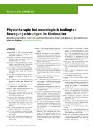praxis_fallbericht - Zeitschrift fÃ¼r Physiotherapeuten