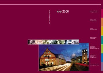 KVV GeschÃ¤ftsbericht 2000 - Kasseler Verkehrs- und Versorgungs ...