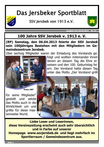 Ausgabe 04.2013 - SSV Jersbek