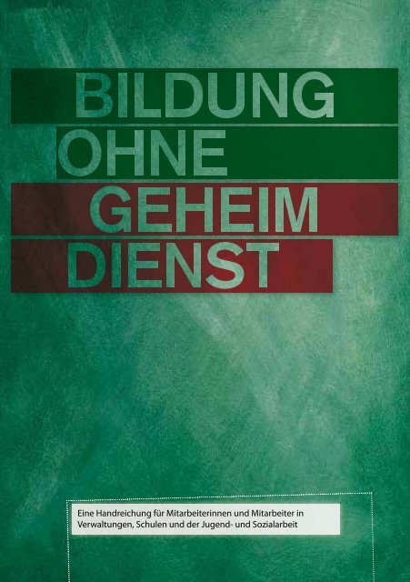 Bildung ohne Geheimdienst - Projekthaus Potsdam