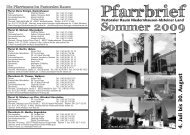 Pfarrbrief Pastoraler Raum Sommer 2009.pdf - Kath. Pfarrgemeinde ...