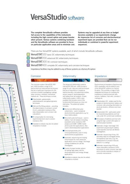 VersaSTAT Series Brochure A4.indd - UPC